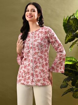 MYSHKA - Multi Printed Tunic with Lace