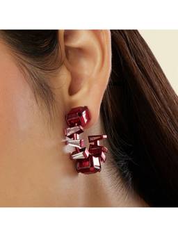 Isharya - Red Imperia Ruby Botox Hoops