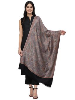 Anekaant - Paisan Black & Multi Paisley Woven Design Modal Stole