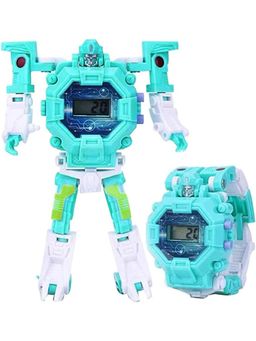 Priaansha Creations - Kids Multi-Color Robot Transform Digital Watch