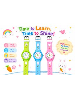 Priaansha Creations - Kids Cartoon Analog Watch Combo Pack Of 3 (Pack of 3)