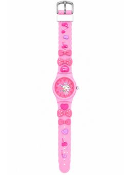 Priaansha Creations - Kids Pink Bow Cartoon Analog Watch