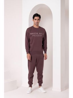 HOUSE OF S - Brown Soft Terry Winter T-Shirt with Joggers (Set of 2)