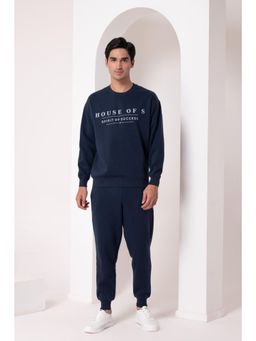 HOUSE OF S - Blue Soft Terry Winter T-Shirt with Joggers (Set of 2)
