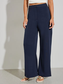 Styli - Women Solid/Plain Synthetic Trouser