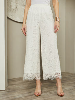 Styli - Women Self Design Polyester Pant