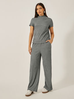 Styli - Women Textured Polyester Co-Ord Set