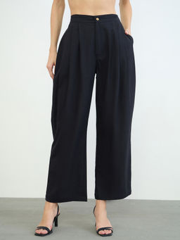 Styli - Women Solid/Plain Synthetic Trouser