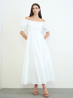 Styli - Women Solid/Plain Cotton Dress
