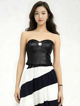 Saint G - Women Solid/Plain Leather Jacket