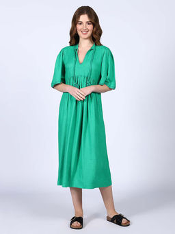 Saint G - Women Solid/Plain Cotton Dress