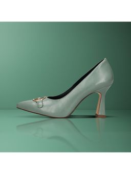 BAGATT - Barletta Women Light Green Leather Stilettos Pumps