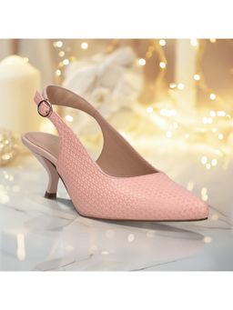 BAGATT - Dafina Women Peach Kitten Heels Pumps