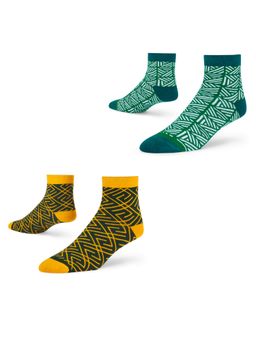 Dynamocks - Men and Women Ankle Length Socks - Free Size - Pack of 2 Pairs