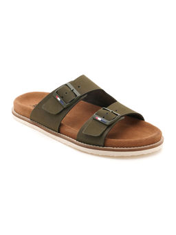 U.S. POLO ASSN. - Men Mendy Olive Flat Sandals