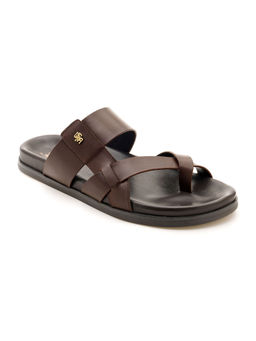U.S. POLO ASSN. - Men Iker Brown Flat Sandals