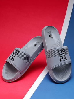 U.S. POLO ASSN. - Men Beesley 6.0 Grey Sliders