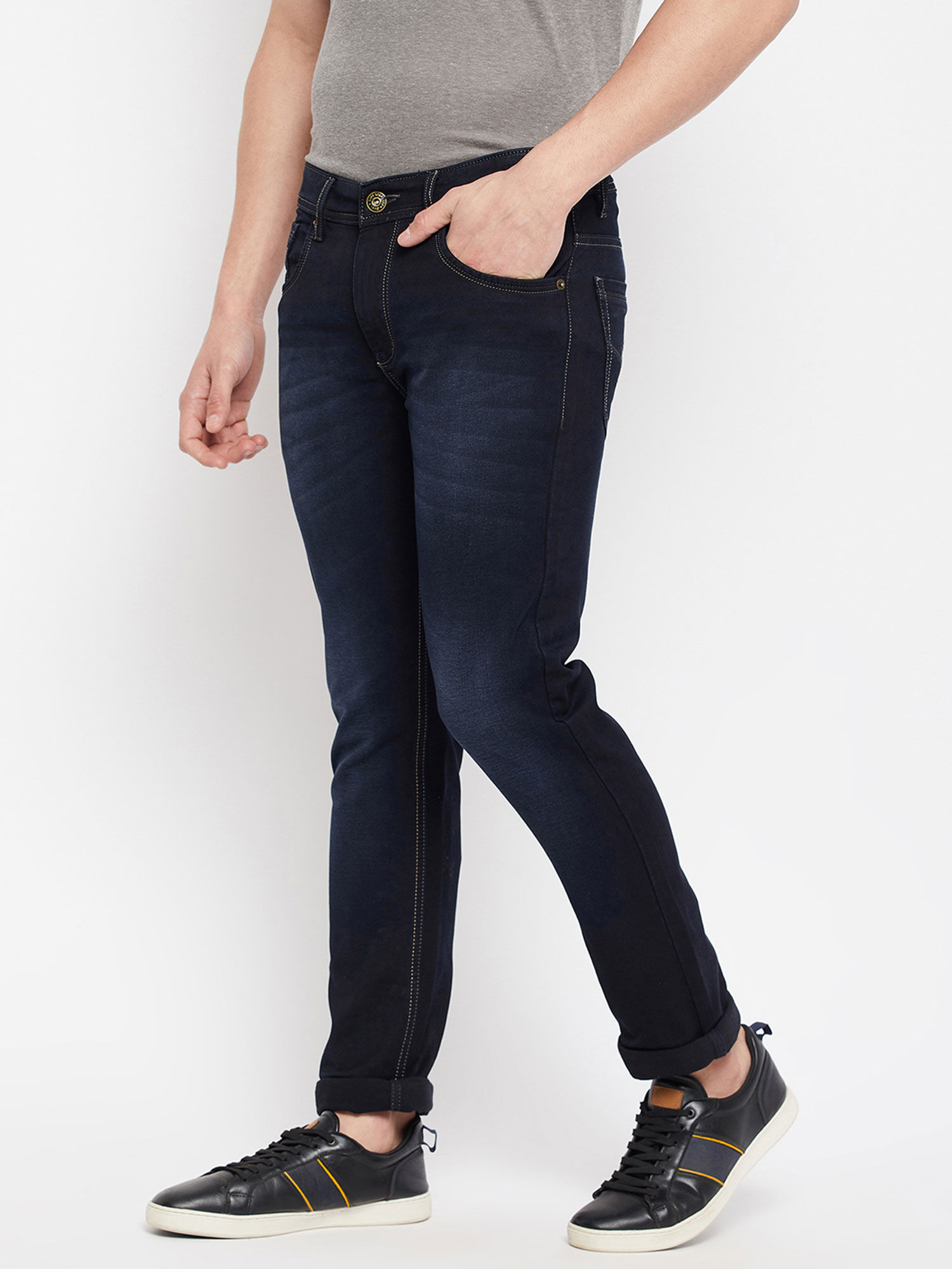 Buy Duke Stardust Men Washed Blue Jeans 