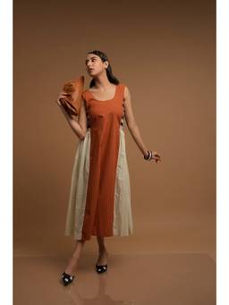DaMAK - Rust Autumn Midi Dress