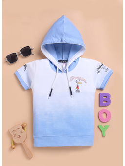 Toonyport - Boys Blue Hooded T-Shirt