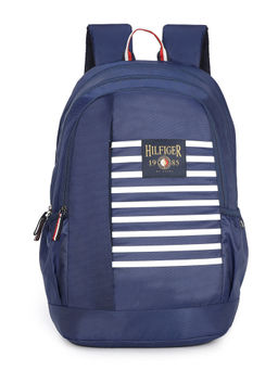Tommy Hilfiger - Kaiden Unisex Laptop Backpack Printed 19 Inch Navy Blue 8903496171648