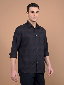 CRIMSOUNE CLUB - Mens Multi-Color Checks Cotton Shirt