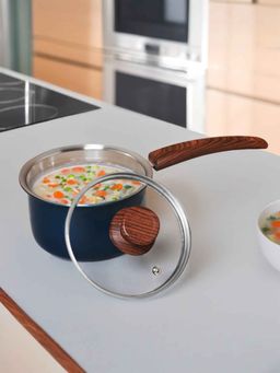 The Better Home - 2.5Mm Triply Saucepan with Lid, 1.4L