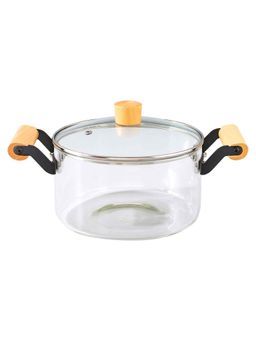 The Better Home - Zeno Borosilicate Glass Saucepan with Lid & Handle