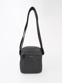 Calvin Klein - Solid Black Polyester Sling Bag