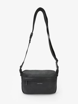 Calvin Klein - Solid Black Polyester Sling Bag