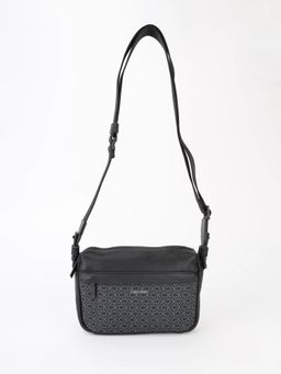 Calvin Klein - Typographic Black Polyester Sling Bag