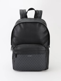 Calvin Klein - Typographic Black Polyester Backpack