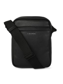 Calvin Klein - Solid Black Polyester Sling Bag