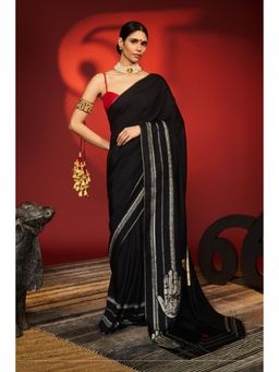 Masaba - Never Not Iconic Saree with Unstitched Blouse and Bajubandh