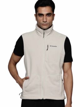 Columbia - Mens Beige Fast Trek Fleece Vest