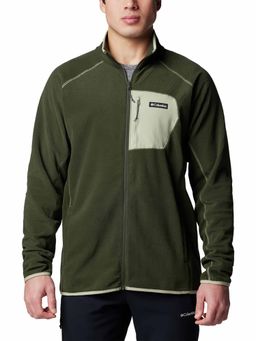 Columbia - Mens Olive Omni-Heat Helix Outdoor Tracks Full Zip II Fleece Jacket