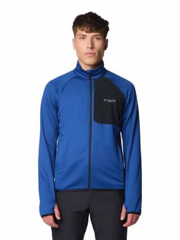 Columbia - Mens Blue Omni-Wick Triple Canyon Grid Fleece Full Zip II Jacket