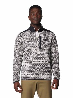 Columbia - Mens Beige Sweater Weather Printed Half Zip II Pullover