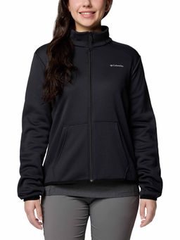 Columbia - Womens Black Col Hike Tech Fleece Full Zip Jacket