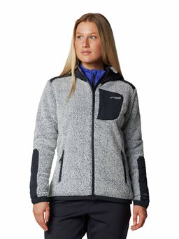 Columbia - Womens Grey Omni-Heat Arctic Arctic Crest Sherpa Full Zip Fleece Jacket