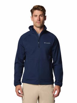 Columbia - Mens Navy Omni-Heat Infinity Canyon Meadows II Softshell Water and Wind Resistant Jacket