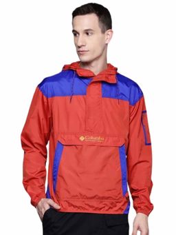 Columbia - Mens Red Omni-Shield Challenger II Windbreaker Water Repellent Jacket