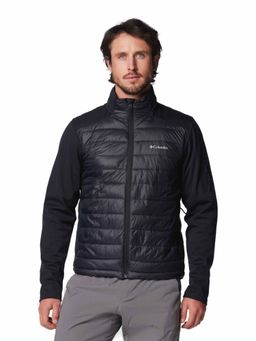 Columbia - Mens Black Omnishield Columbia Tech Hybrid Softshell Water and Wind Resistant Jacket