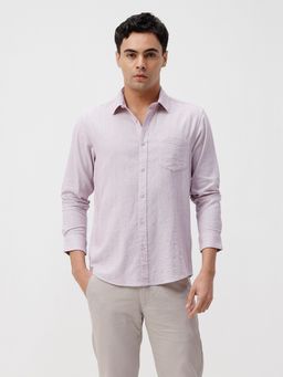 Crocodile - Rib Textured Cotton Shirt