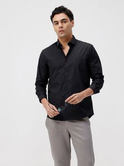 Crocodile - Smart Series Easy To Iron Black Shirt