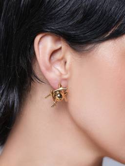 CAO JEWELLERY - Gold Geometric Stud Earrings