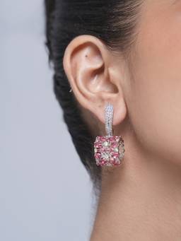 CAO JEWELLERY - Designer Pink Small Ad Earrings