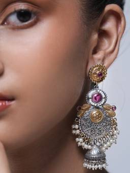 CAO JEWELLERY - Pink Designer Fusion Earrings