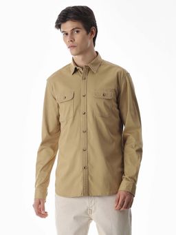 Jack & Jones - Khaki Regular Fit Shirt