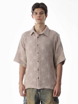 Jack & Jones - Beige Oversized Fit Shirt
